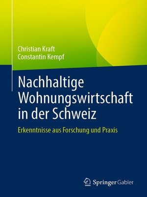 cover image of Nachhaltige Wohnungswirtschaft in der Schweiz